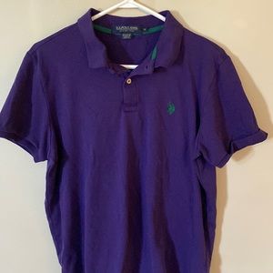 NWOT U.S Polo Assn. Purple Polo Shirt- Medium